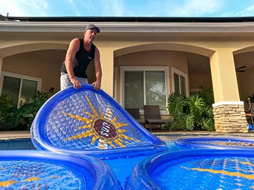 Solar Sun Rings UV Resistant Above Ground Inground Swimming Pool Hot Tub Spa Heating Accessory Circular Heater Solar Cover, SSRA, Sunburst (6 Pack)
