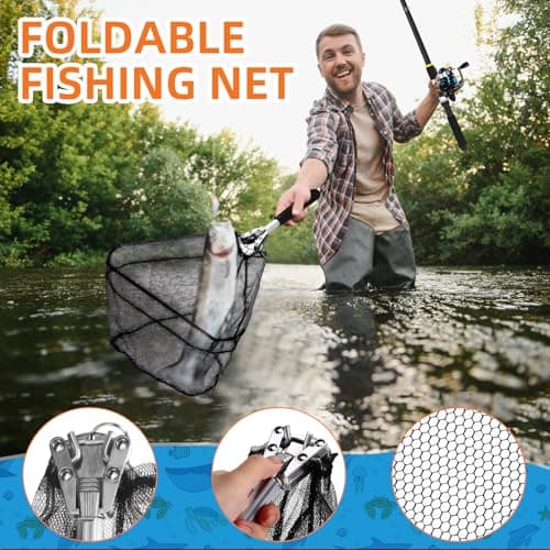 LaRandom Fishing Rod and Reel Combo Telescopic Fishing Pole Kit Collapsible with Plier Lip Gripper Lures Carrier Bag Pre-Loaded Spinning Reel for Beginner Men Travel Saltwater Freshwater