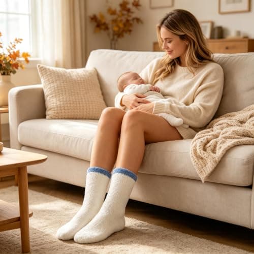 Soft Thick Plush Warm Socks, Christmas Winter Gifts for Ladies,Comfortable Indoor Home Socks, Sleep Slipper Socks Fuzzy Socks for Women Fluffy Cozy Slipper Socks Fall Halloween Socks Gifts B0DKF8CRWW