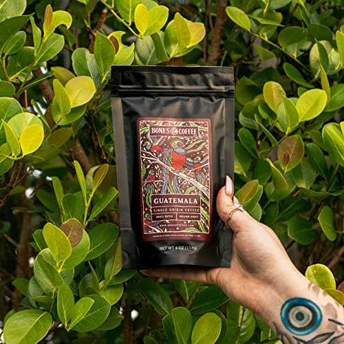 Bones Coffee Company NEW World Tour Sample Pack, Single-Origin Flavored Coffee Low Acid Medium Roast Arabica Beans Specialty Coffee Gifts Compatible Auto Drip and French Press, 4 oz Pack of 5 Ground B0BBY6V5T3
