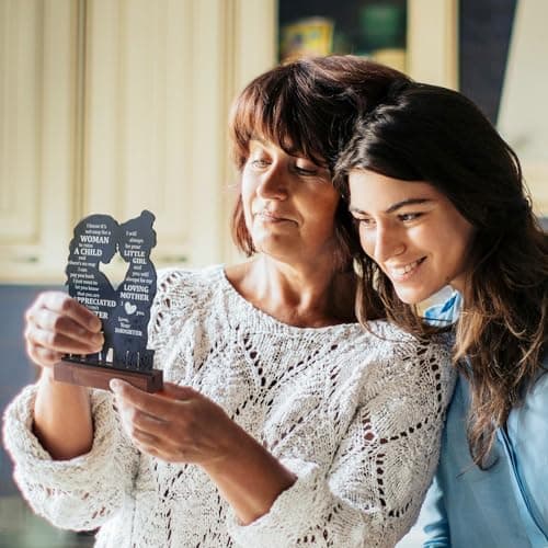 Gifts for Mom from Daughter - Sentimental Mother's Day Birthday Gifts for Mom, Meaningful Mom Keepsake Plaque, Mother Daughter Gifts "To My Mom" Christmas Valentines Day Easter Presents