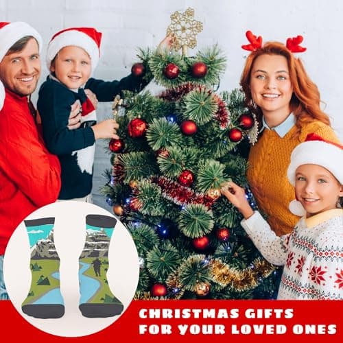 Book, Fishing, Hiking, Gamer, Camping, Pickle, Music, Foods, Ballerina, Bigfoot - Hobbies Socks for Women Men B0DFCFNK7Z