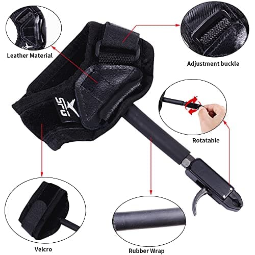 Archery Bow Release for Compound Bow Youth Bow Trigger 360° Adjustable Wrist Release Aids for Adults Hunting Shooting Accessories
