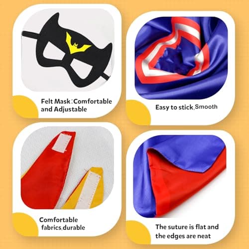 Kids Capes Set and Wristbands Kids Costumes Halloween Christmas Cosplay Dress Up for Boys Girls