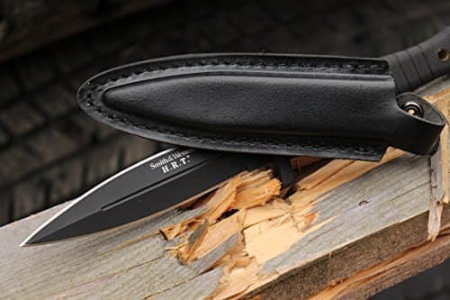 Smith & Wesson 9" H.R.T Double Edged Boot Knife with High Carbon Stainless Steel Blade