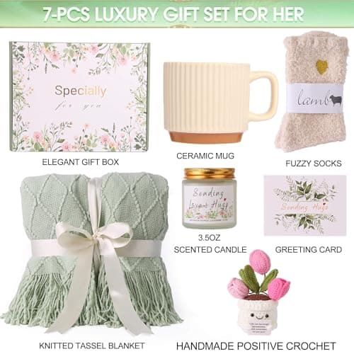 Self Care Gifts for Women, Get Well Gifts, Birthday Gift for Women Care Package, Sympathy Basket Inspirational Baskets, Thinking of You Gift Ideas for Mom Mother Wife Her Sister Friend