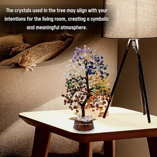 Amazing Gemstone Chakra Tree of Life Crystal Tree Gifts for Women - Spiritual Healing Crystals, Handmade Gemstone Ornament for Meditation, Yoga, and Home Office Decor Christmas Stocking Stuffer