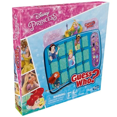 Hasbro Gaming Guess Who? Disney Princess Edition Kids Board Game, Fun Game for Families and Kids Ages 5 and Up, Easter Gifts for Boys and Girls, Preschool Games (Amazon Exclusive)