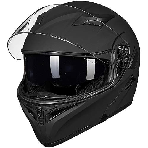 ILM Motorcycle Dual Visor Flip up Modular Full Face Helmet DOT Model 902/902L