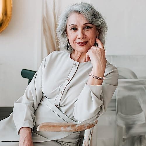 Yiyang 13th 16th 18th 21st 25th 30th 35th 40th 45th 50th 60th 65th 70th 75th 80th Birthday Gifts for Women, Natural Stone Bracelet Birthday Gifts for Women Mom Daughter Grandma Sister Coworker