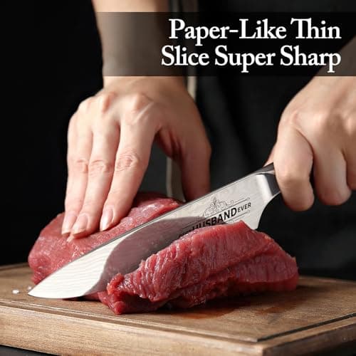 Anniversary Men Gifts for Husband from Wife Husband Birthday Gifts 8 inch Kitchen Knife Gifts Set for Men Professional Chef's Knife Christmas Presents for Him Husband(Best Husband)