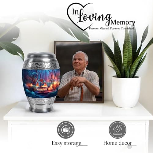 Dragon Small Funeral Urns for Adult Male - Keepsake Halloween Burial Urn for Adult Ashes - Tiny Blue Cremation Urn for Ashes for Women - 3 Inch B0FHKWCQQN