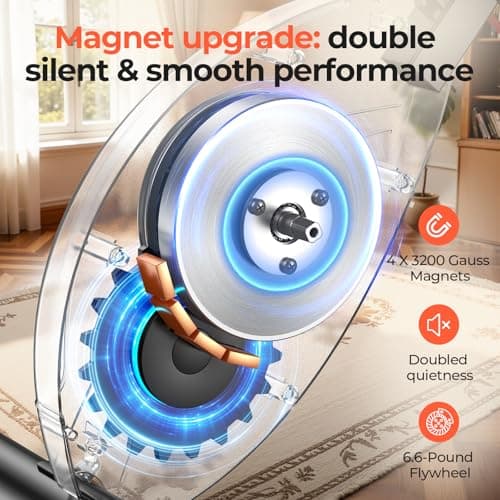 Pleny Folding Exercise Bike, 5 IN 1 Stationary Bikes for Home 6.6 LBS Flywheel, 330LB Weight Capacity Back Support Cushion Indoor Workout Cycling Bike for Home Gym