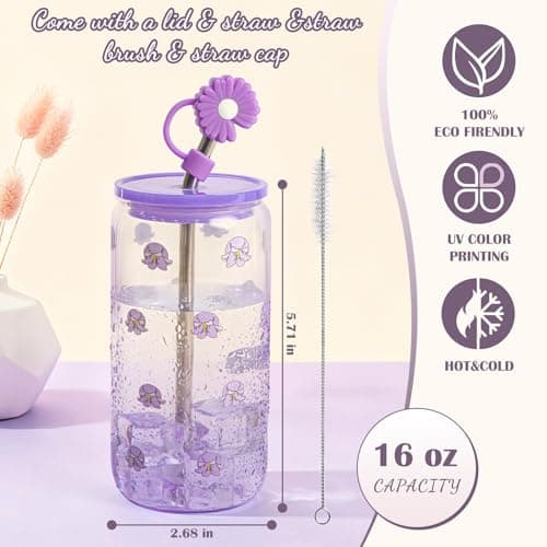 Birthday Gifts for Women Teen Girls, Unique Happy Birthday Gift Baskets for Her Mom, Thank You Self Care Get Well Box Set, Cute Teenage Cup Present for Mother Friend Sister Teacher Coworker (Purple) B0FRSG6VRQ