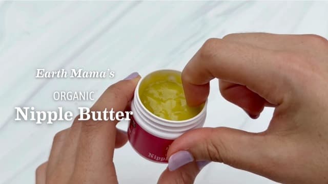 Earth Mama Organic Nipple Butter™ | Nipple Cream Safe for Breastfeeding | Postpartum Essentials for Nursing | Non Lanolin Nipple Cream, 2-Fluid Ounce