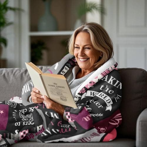 Ryubein 80th Birthday Gifts for Women, 80th Birthday Decorations for Women, 80 Year Old Birthday Gifts for Woman, Best Gifts for 80th Birthday, 1945 80th Birthday Blanket 50" X 60"