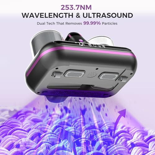 Mattress Vacuum Cleaner - 5-in-1 Cordless Bed Vacuum Cleaner, Powered by Ultrasonic Technology, 16Kpa Strong Suction,Low Noise,Suitable for Dust, Pet Hair, Etc - Grey