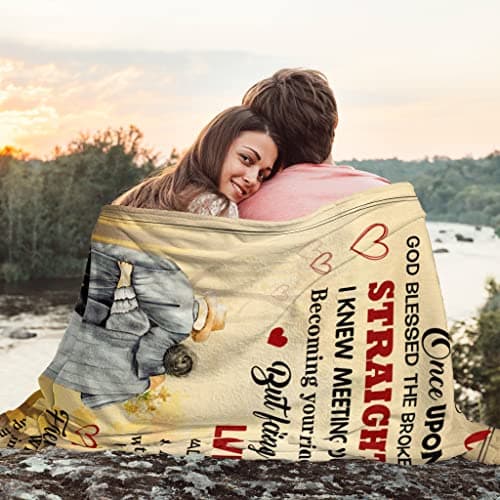 Wife Blanket from Husband - Wedding Anniversary Romantic Gift for Wife/Her/Women - Gifts for Wifes Birthday - Wifes Birthday Gift Ideas - to My WifeThrow Blanket 60 x 50 inch