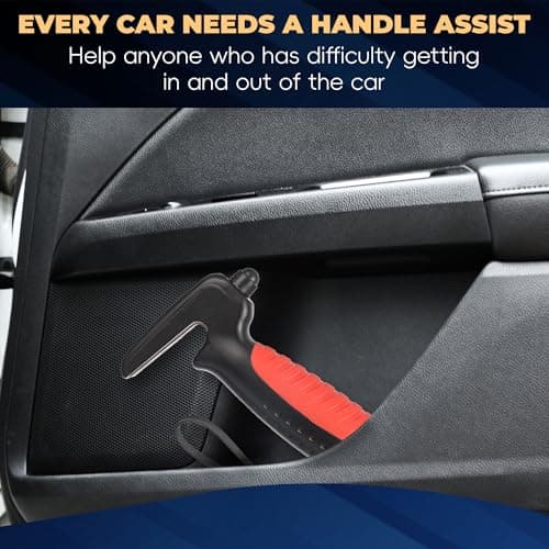 4 in 1 Car Handle Assist for Elderly Car Door Handle - Multifunction Car Transfer Aid - Help Elderly Get Out of Car, Auto Cane Portable Vehicle Support Handle for Seniors, Handicapped, Max 450 Pounds B0D6YV73LJ