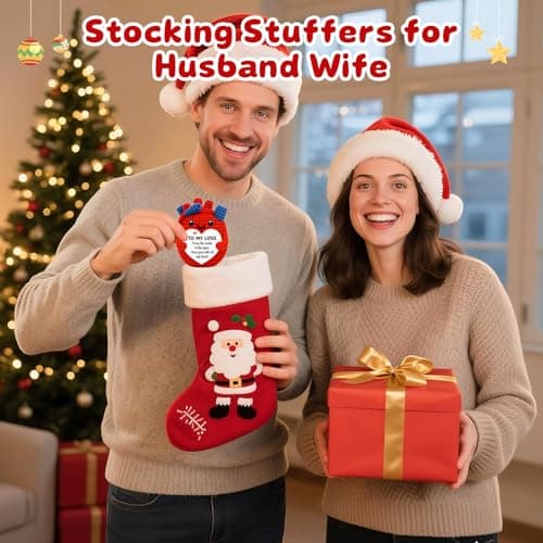 Crochet Heat Christmas Valentines Day Stocking Stuff Gifts for Girlfriend,Wedding Romantic Long-Distance I Love You Gifts for Girlfriend Gf,Anniversary Birthday Gifts for Girlfriend