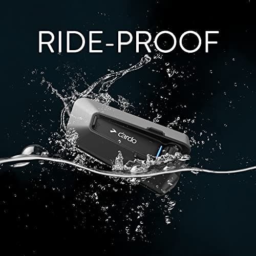 Cardo PACKTALK Edge Motorcycle Bluetooth Communication System Headset Intercom - Single Pack