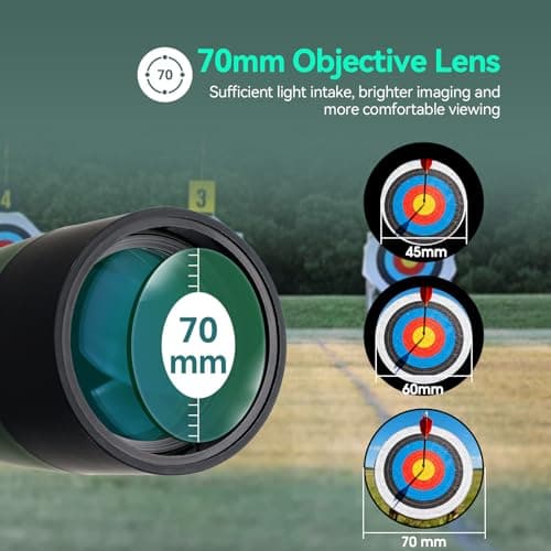 SVBONY SV28 Spotting Scopes with Tripod, Angled 25-75x70mm Spotter Scope with Phone Adapter, Waterproof Fogproof Spotting Scope for Bird Watching, Target Shooting, Wildlife Viewing