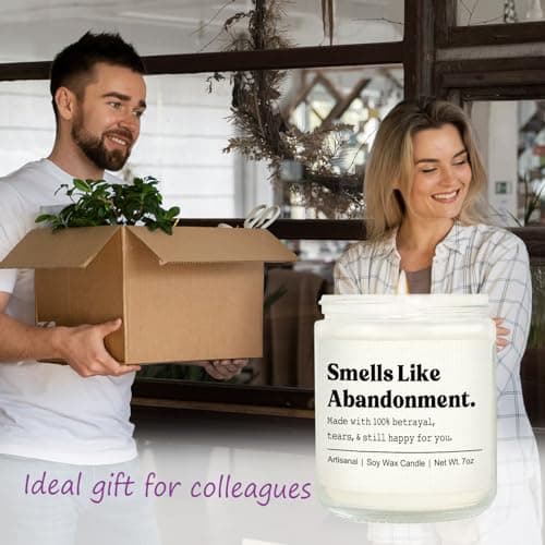 Shqiueos Retirement Gift for Woman Men Lavender Scented Candle, Farewell Gifts for Coworkers, Leaving Gift for Boss Friends Going Away, Moving Away, Goodbye Gifts for Nurse Teacher