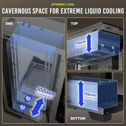 Antec C8 Wood, Fans not Included, Wooden Front Panel, Dual-Chamber Layout, Type-C, 360mm Radiator Support, Seamless TG Front & Side Panels, RTX 40 Compatible, Full-Tower E-ATX PC Case