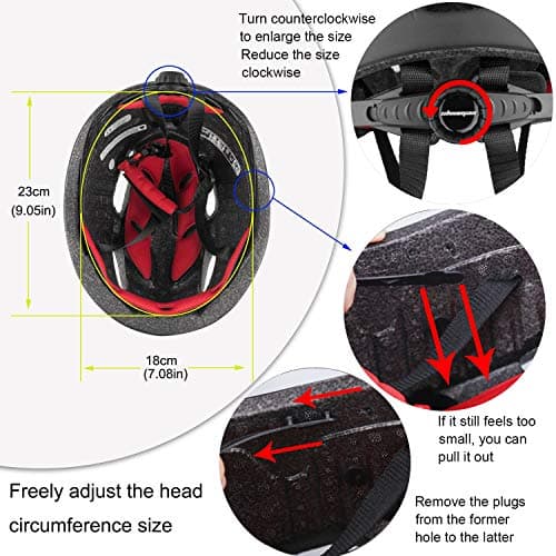 Shinmax Bike Helmet for Men Women, Bicycle Helmet with Detachable Magnetic Goggles Adjustable for Adult Road Biking Mountain Cycling Helmet
