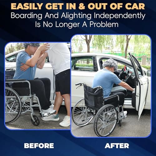 4 in 1 Car Handle Assist for Elderly Car Door Handle - Multifunction Car Transfer Aid - Help Elderly Get Out of Car, Auto Cane Portable Vehicle Support Handle for Seniors, Handicapped, Max 450 Pounds B0D6YV73LJ