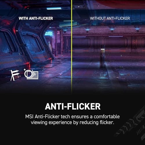 msi MAG 242F 24-inch 1920 x 1080 (FHD) Gaming Monitor, 200Hz, FreeSync Premium, HDMI, DisplayPort, VESA Mountable, Tilt, Height Adjustable, Speaker, 0.5ms, Black