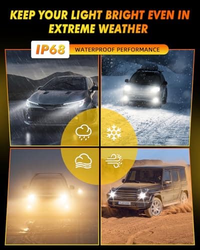 Termitor 2026 Latest H11 9005 LED Light Bulbs Combo, 110,000LM 1500% Brighter, No Flickering No Adapter Required, 70K+ Hrs Lifespan, 1:1 Halogen Driving Light Bulbs Size, Plug N Play, Pack of 4