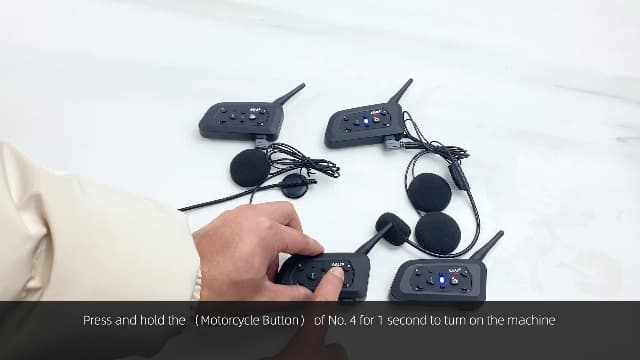 EJEAS V6 Pro Motorcycle Helmet Bluetooth Intercom, 2-Way 1200M Motorcycle Bluetooth Headset Universal Communication System with Noise Cancellation and Waterproof for Dirt Bike/ATV/Snowmobile (2PCS)