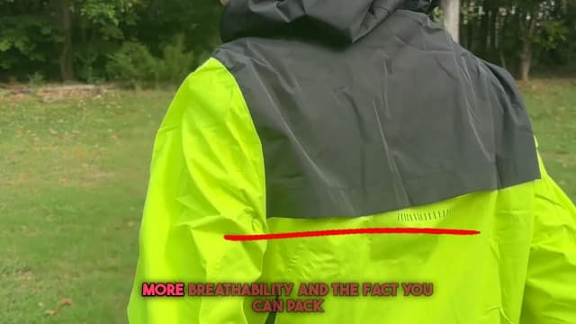 baleaf Men's Rain Jacket Waterproof Windbreaker Raincoat Running Cycling Hiking Gear Hood Lightweight Reflective Packable