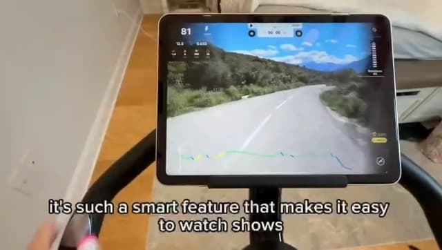 Hillhub Exercise Bike, Stationary Bikes for Home with Grip Pulse Sensor and Stepless Resistance Adjustment, Compact Indoor Cycling Bike with Tablet Mount, Compatible with APP Sync