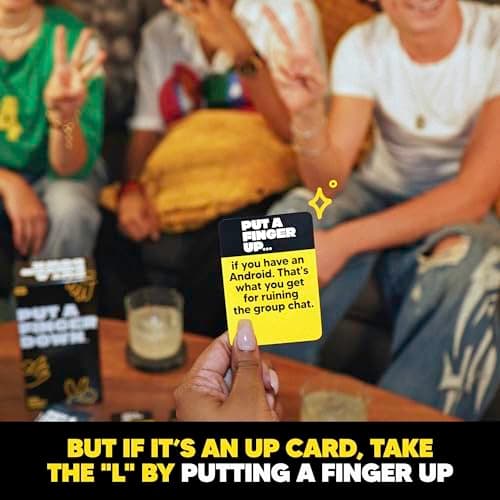 Put A Finger Down - Hilarious Party Card Game, Game Night, Parties, Big and Small Groups | Fun Social Icebreaker with 400 Cards for 2+ Players