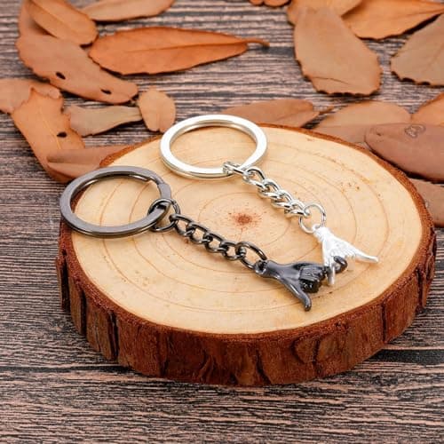 Pinky Promise Gift Matching Couple Gifts Valentines Day Gifts for Him Her Boyfriend Girlfriend Best Friend Matching Keychains for Couples Wife Husband One Year Anniversary Christmas Birthday Gifts