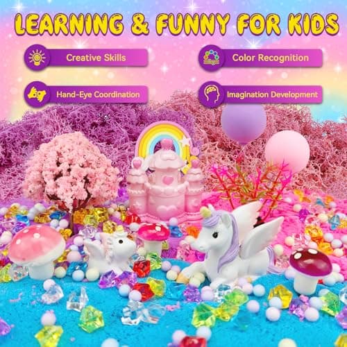7july Unicorn Terrarium Crafts Kit for Kids-LED Night Light Up & Remote Unicorn Birthday Gifts Toys for Girls Ages5 6 7 8 9 10 Year Old-Christmas Gifts for Girls B0C88YHZMJ