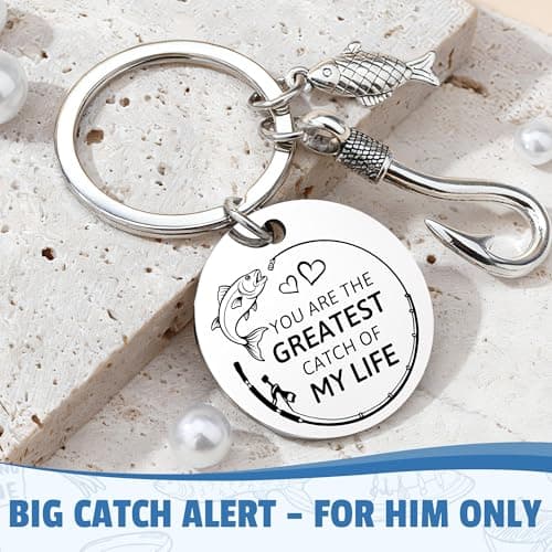 Gifts for Fishermen Fishing Lovers Gifts for Men Cool Fisherman Stuff for Mens Unique Fishing Accessories for Men with Keychain Mug Hat Socks B0FWJFQ3HG