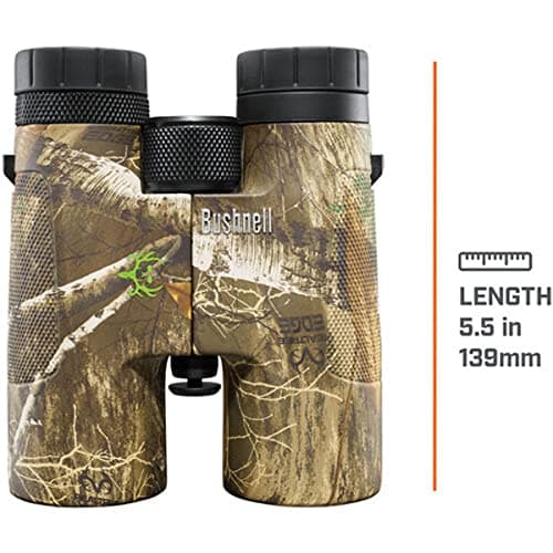 Bushnell Powerview 10x42 BoneCollector Binoculars -All-Purpose Adult Binoculars for Hunting, Birdwatching, Travel, Fishing & More, Realtree Edge Camo