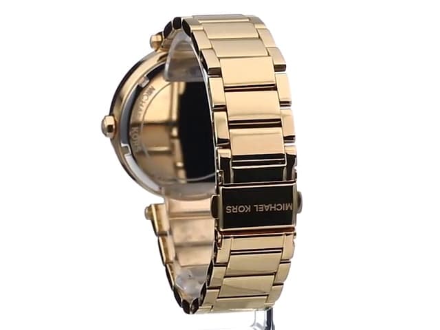 Michael Kors Parker Women's Watch, Stainless Steel and Pavé Crystal Watch for Women with Steel, Leather, or Silicone Band