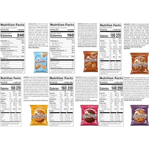 Grandma's Cookies, Variety Pack, (Pack of 30) B076BYR9JP