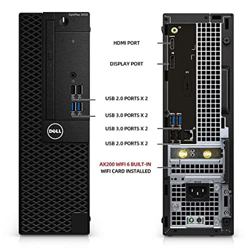 Dell OptiPlex 3050 Desktop Computers PC, 32GB Ram DDR4 New 512GB M.2 NVMe SSD, Intel Built-in WiFi, Bluetooth, i5-6500 3.2GHz, Refurbished Desktop, HDMI, Windows 11 Pro (Renewed)