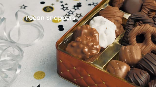 Chocolate Gift Basket, Candy Food Arrangement Platter, Gourmet Snack Box, Holiday Present Idea, Corporate Him & Her, Men Women Sympathy Family Parties & Get Well- Bonnie & Pop