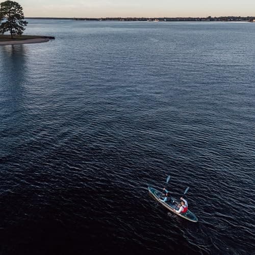Pelican Argo 136XP - Sit in Tandem Kayak - Patented Ram-X™ Material - Lightweight Stable - 13 ft