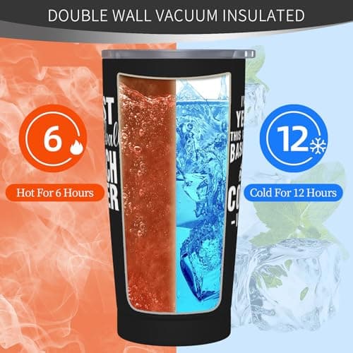 Basketball Coach Gifts for Men Women, Best Coach Gifts Basketball, Coaches Gift from Team Basketballs, Basketballs Coaches Gift Ideas-20 oz Stainless Steel Tumbler