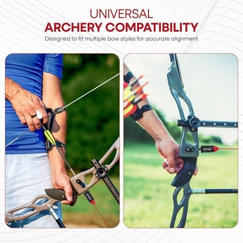 GOTICAL Arrow Laser Sight Tactical Archery Bore Sight Red Dot Laser for Compound Bow Crossbow Boresighter Sight Tool for Target