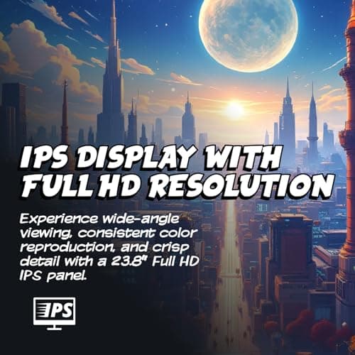 AOC 24G51F 24 inch Gaming Monitor 1920x1080 144Hz, IPS Panel, Console Gaming Ready, Full HD, 3-Sided Frameless, 1x HDMI 2.0, 1x Display Port, 3-Year Zero-Bright-Dot