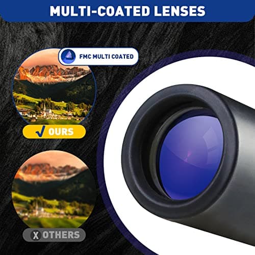 HDAJY Mini Monocular Telescope, Upgrade 30 x 25 HD Monoculars for Adults High Powered, Be Used for Stargazing, Hunting, Black