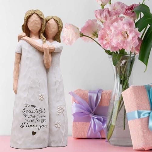 Mother in Law Wedding Gifts, Gifts for Mother in Law Mother's Day Christmas Thanksgiving Day, Resin Hand-Painted Statue Mother in Law Gifts, Gifts for Mother in Law Birthday Figurines B0GGGQRLN9